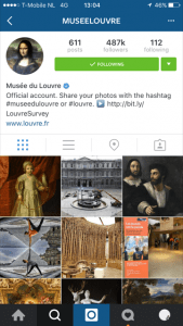 10 grootste musea op instagram - Louvre