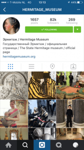 10 grootste musea op instagram - hermitage
