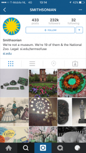 10 grootste musea op instagram -smithsonian