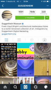 10 grootste musea op instagram - Guggenheim Museum