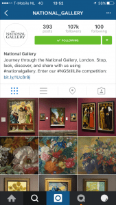 10 grootste musea instagram - national gallery